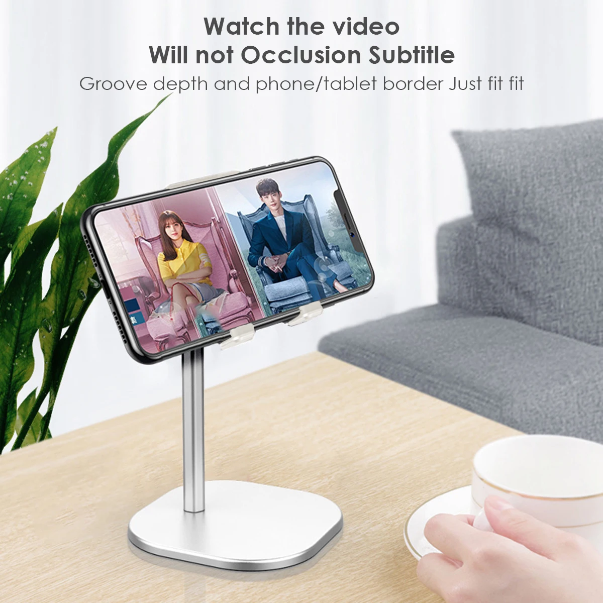 Desktop Tablet Stand Adjustable Aluminum Alloy Phone Holder For Remote Teaching Live Streaming Adjustable Height 190-245mm
Desktop Tablet Stand Adjustable Aluminum Alloy Phone Holder For Remote Teaching Live Streaming Adjustable Height 190-245mm