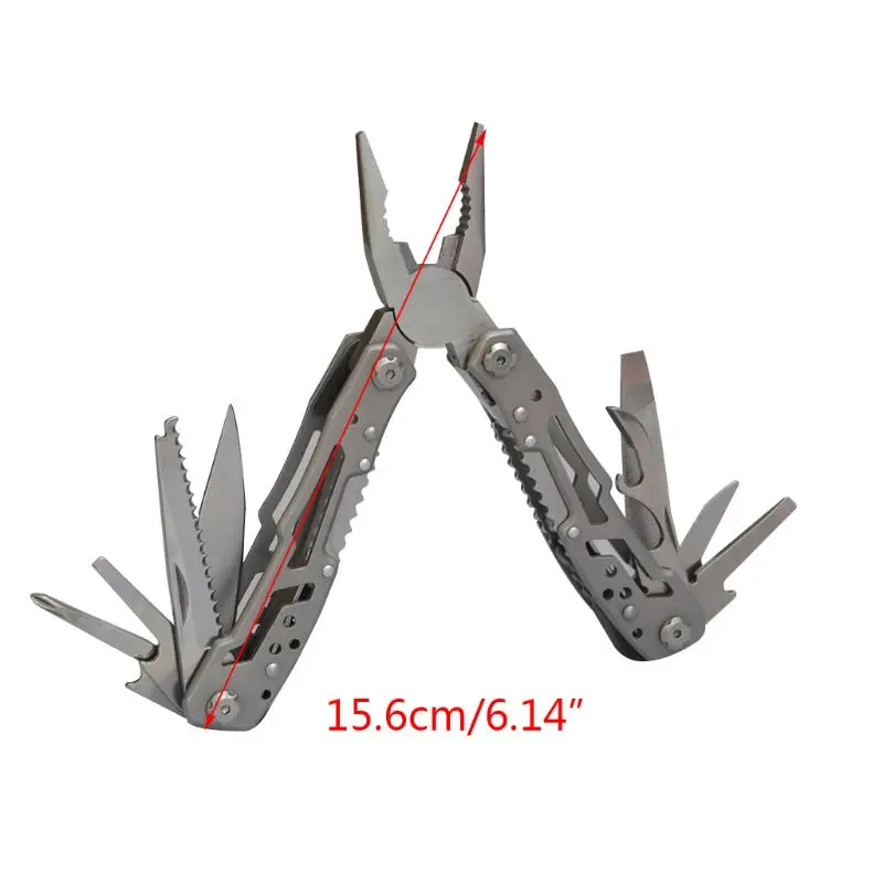 Multifunction Stainless Steel Multi-tool Pocket Knife Pliers Folding Pliers Mini Portable Folding Pliers
Multifunction Stainless Steel Multi-tool Pocket Knife Pliers Folding Pliers Mini Portable Folding Pliers