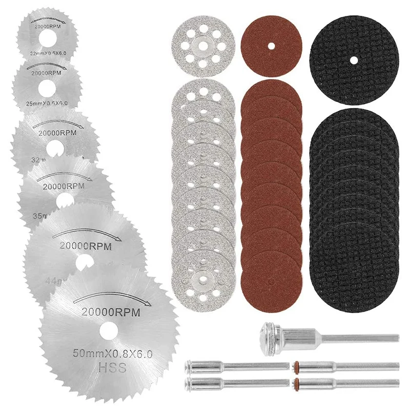 41Pcs Cutting Wheel Set Rotary Cutting Wheels Tool Kit for Dremel Rrotary Tool Accessories for Resin Metal Wood Stone
41Pcs Cutting Wheel Set Rotary Cutting Wheels Tool Kit for Dremel Rrotary Tool Accessories for Resin Metal Wood Stone
