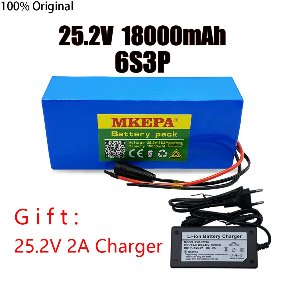 6s3p 24V 18Ah 18650 Battery Lithium Battery 25.2v 18000mAh Electric Bicycle Moped /Electric/Li ion Battery Pack with charger
6s3p 24V 18Ah 18650 Battery Lithium Battery 25.2v 18000mAh Electric Bicycle Moped /Electric/Li ion Battery Pack with charger