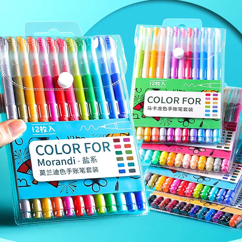 12 Colors/Boxed Creative Color Gel Pen Hand Account Marker Pen For Students Children Gifts Office&School Supplies Wholesale
12 Colors/Boxed Creative Color Gel Pen Hand Account Marker Pen For Students Children Gifts Office&School Supplies Wholesale