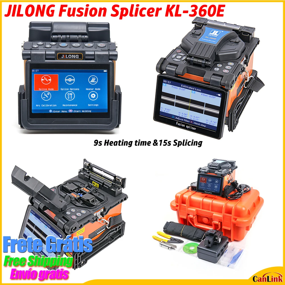 FTTH KL-360E Optical Fiber Fusion Splicer Splicing Machine With 9s Splicing Time 18s Heating Time Fast Shipping
FTTH KL-360E Optical Fiber Fusion Splicer Splicing Machine With 9s Splicing Time 18s Heating Time Fast Shipping