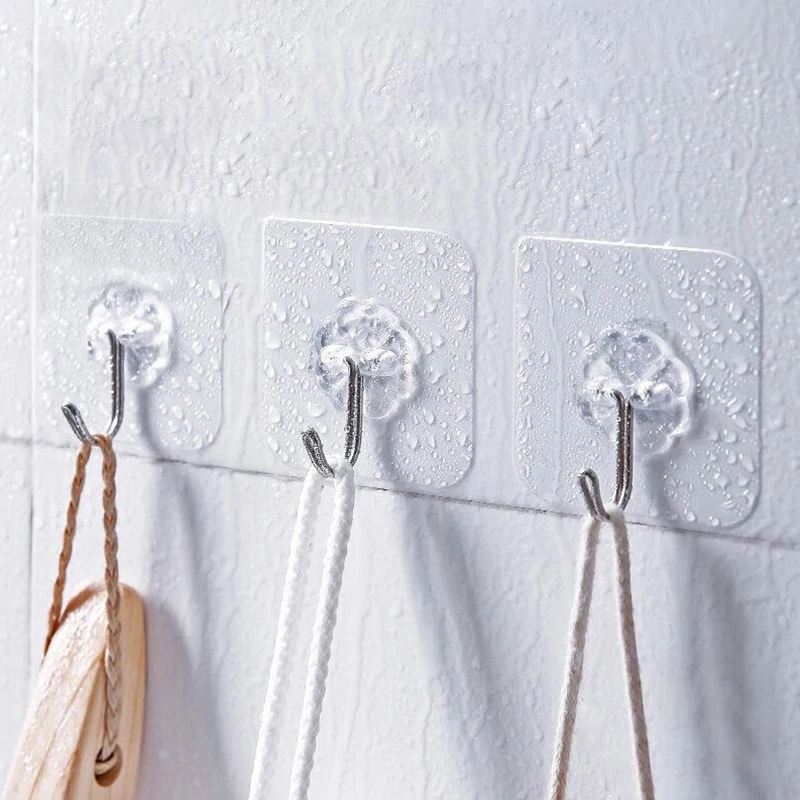 6x6cm Transparent Wall Seamless Hooks Strong Self Adhesive Door Bathroom Stick Hangers 20Pcs Heavy Load Rack Sucker for Kitchen
6x6cm Transparent Wall Seamless Hooks Strong Self Adhesive Door Bathroom Stick Hangers 20Pcs Heavy Load Rack Sucker for Kitchen
