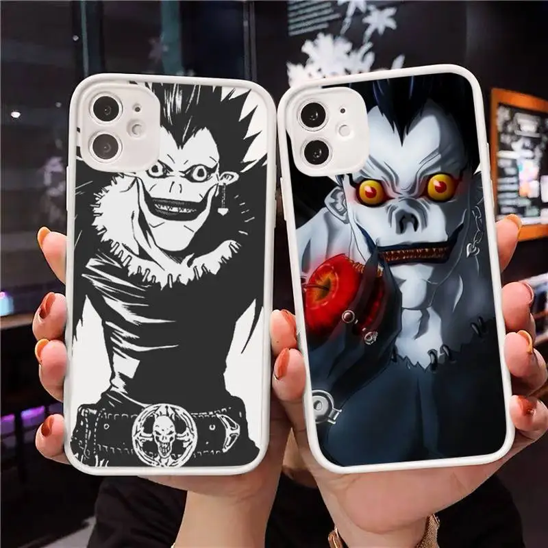 Death note Phone Case For iPhone 12 11 Mini Pro XR XS Max 7 8 Plus X Matte transparent White Cover
Death note Phone Case For iPhone 12 11 Mini Pro XR XS Max 7 8 Plus X Matte transparent White Cover