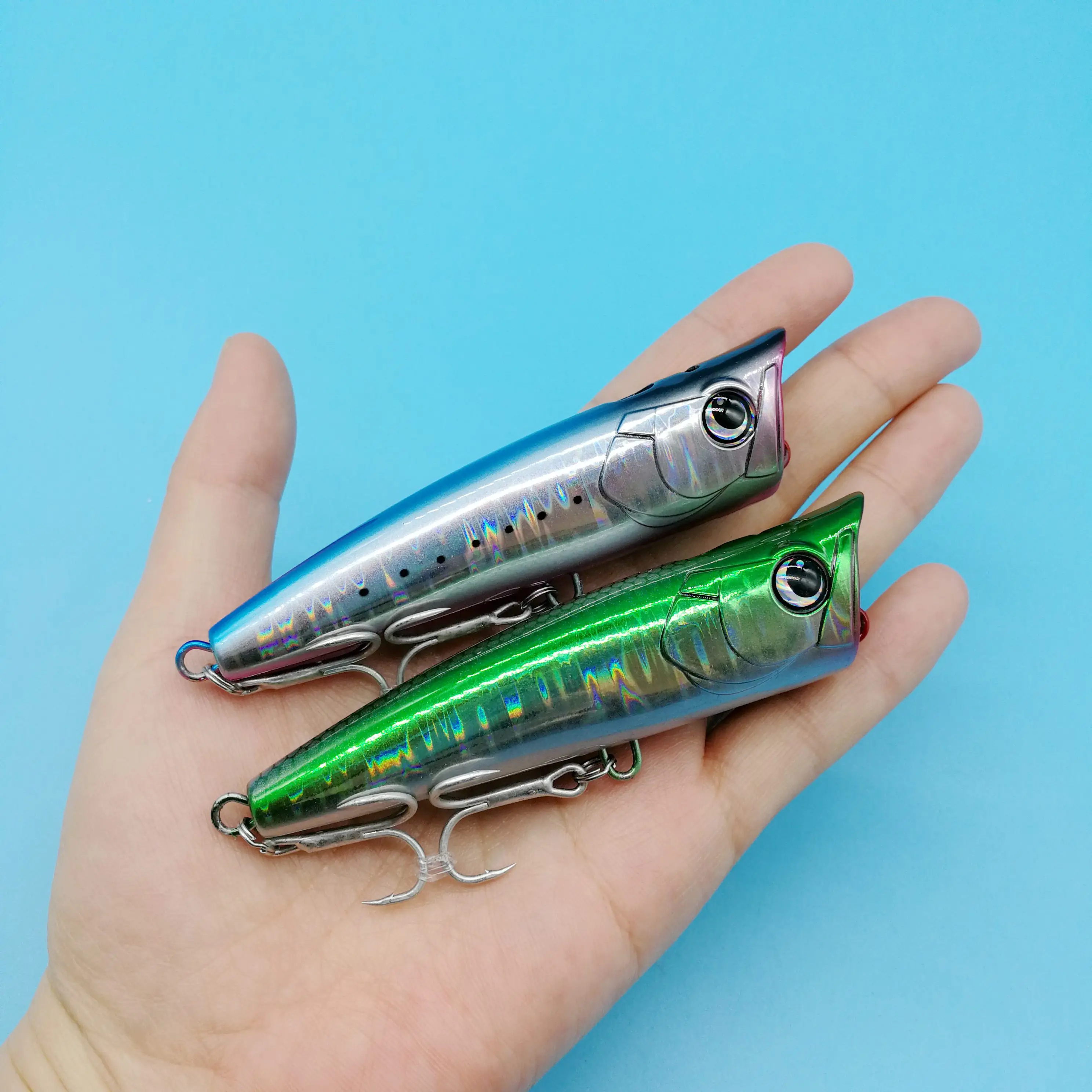 HOOFISH 2PCS/LOT New Topwater Popper Fishing Lures 21g/95mm Popper Wobblers for GT Tuna Crankbait Pike Bass Leurre
HOOFISH 2PCS/LOT New Topwater Popper Fishing Lures 21g/95mm Popper Wobblers for GT Tuna Crankbait Pike Bass Leurre