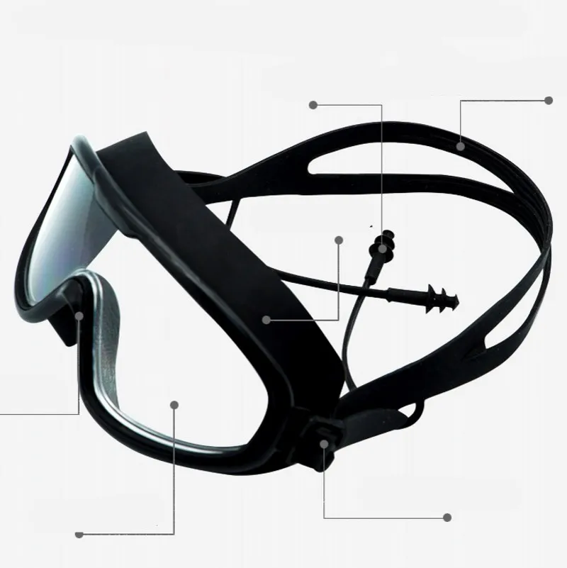 Large-frame Swimming Waterproof Silicone Goggles for Men and Women Fashion Anti-fog with Earplugs High-definition Goggles
Large-frame Swimming Waterproof Silicone Goggles for Men and Women Fashion Anti-fog with Earplugs High-definition Goggles