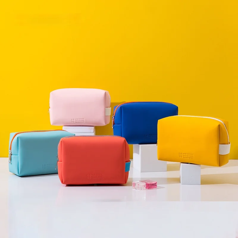 Women Travel Cosmetic Bag Waterproof Pu Cute Candy Colors Woman Makeup Bags Portable Toiletry Storage Bag Organizer Box
Women Travel Cosmetic Bag Waterproof Pu Cute Candy Colors Woman Makeup Bags Portable Toiletry Storage Bag Organizer Box