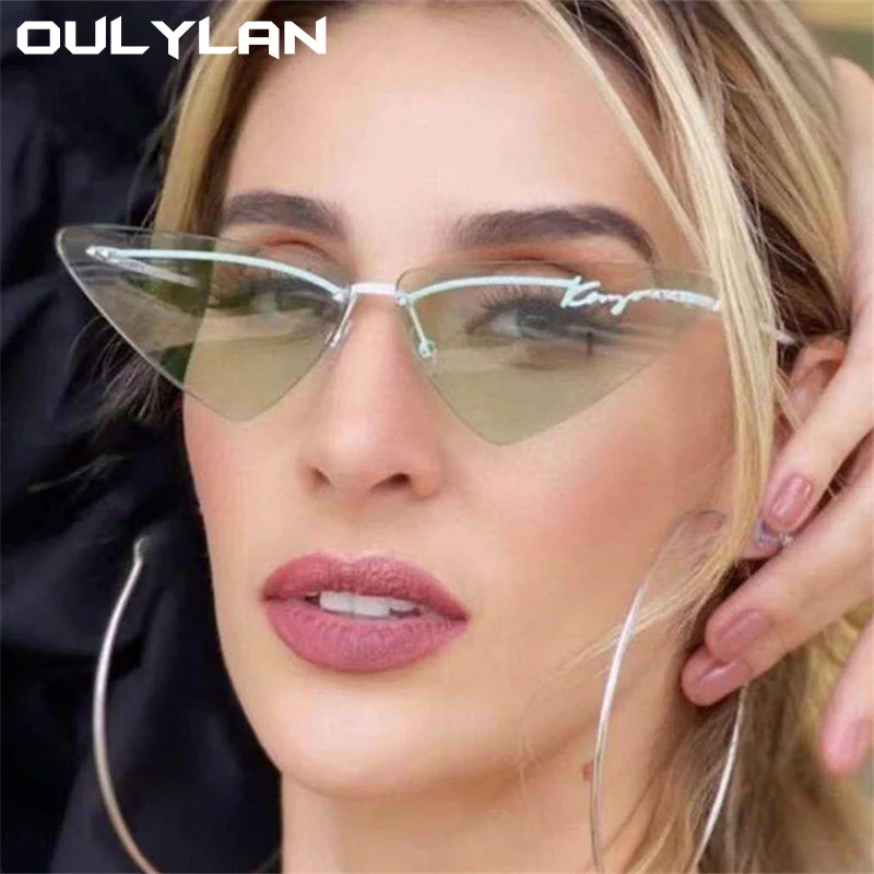 OuLylan Sexy Cat Eye Sunglasses Women Fashion Metal Triangle Sun Glasses Brand Design Vintage Rimless Eyewear Lady Shades UV400
OuLylan Sexy Cat Eye Sunglasses Women Fashion Metal Triangle Sun Glasses Brand Design Vintage Rimless Eyewear Lady Shades UV400