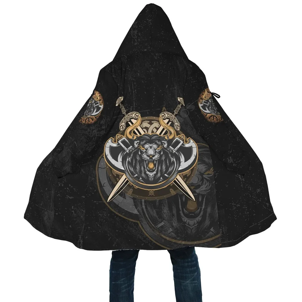 Viking Style Cloak Lion 3D Printed Hoodie Cloak Men Women Winter Fleece Wind Breaker Warm Cloak
Viking Style Cloak Lion 3D Printed Hoodie Cloak Men Women Winter Fleece Wind Breaker Warm Cloak