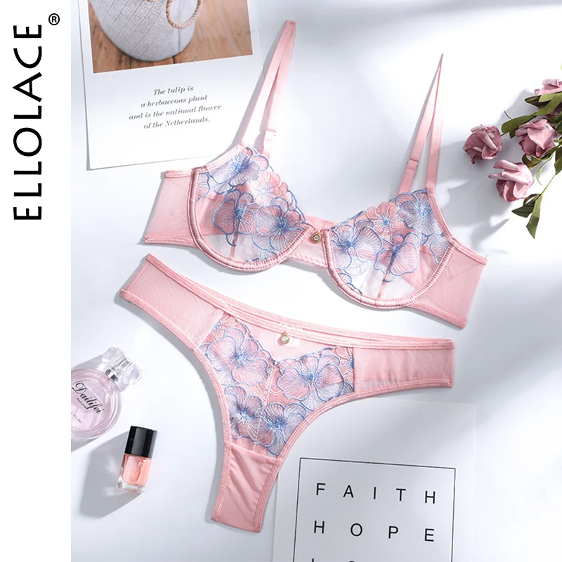 Ellolace Floral Sexy Lingerie Set Lace Push up Underwire Bra Set Underwear Women Set Woman 2 Pieces Female Erotic Lingerie
Ellolace Floral Sexy Lingerie Set Lace Push up Underwire Bra Set Underwear Women Set Woman 2 Pieces Female Erotic Lingerie