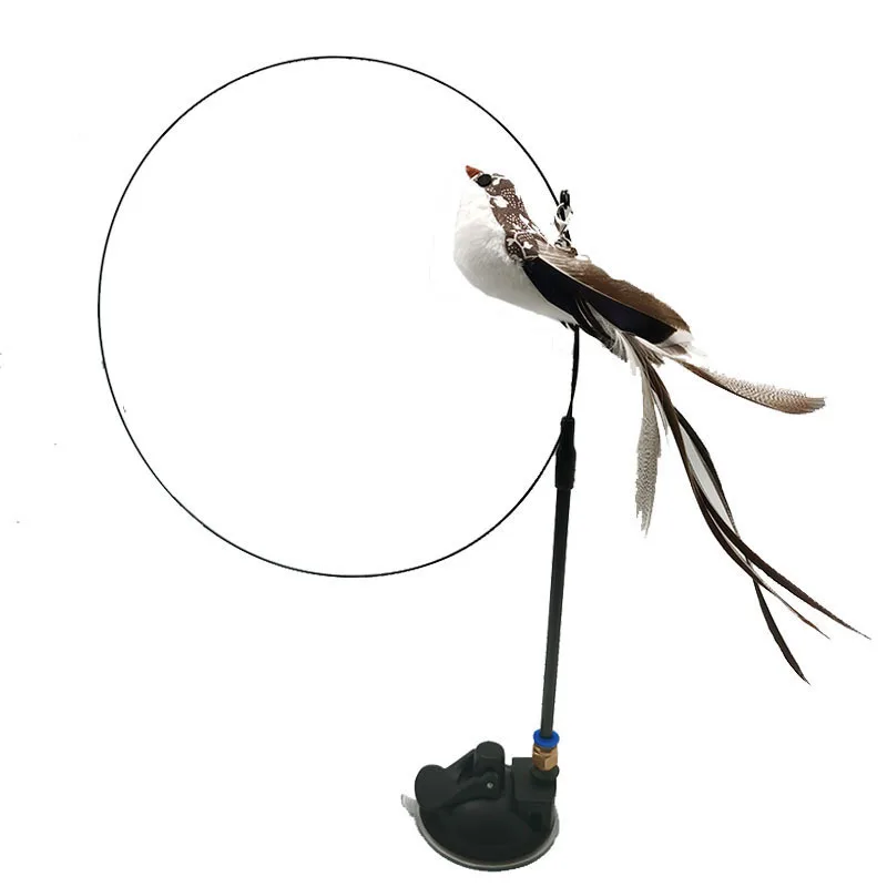 Funny Cat Teaser Interactive Strong Suction Cup Toy Rod Removable with Bird and Feather Pet Kitten Chaser Stick Pets Supplies
Funny Cat Teaser Interactive Strong Suction Cup Toy Rod Removable with Bird and Feather Pet Kitten Chaser Stick Pets Supplies