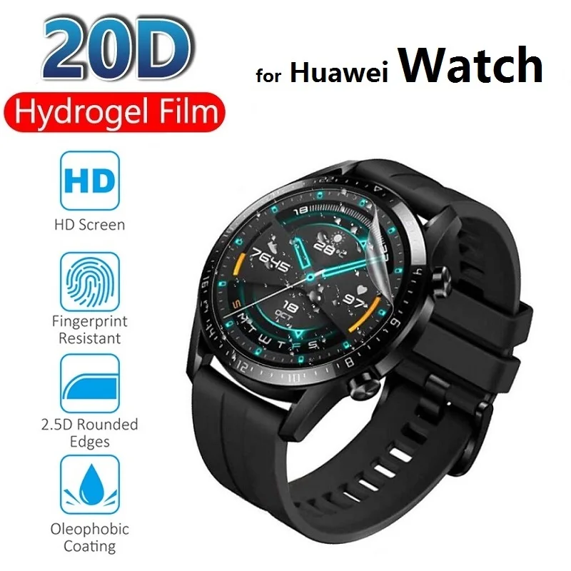 3 шт. Гидрогелевая Защитная пленка для экрана Huawei Watch Fit GT 2 Pro 2e Honor ES GS Magic (не Стекло)