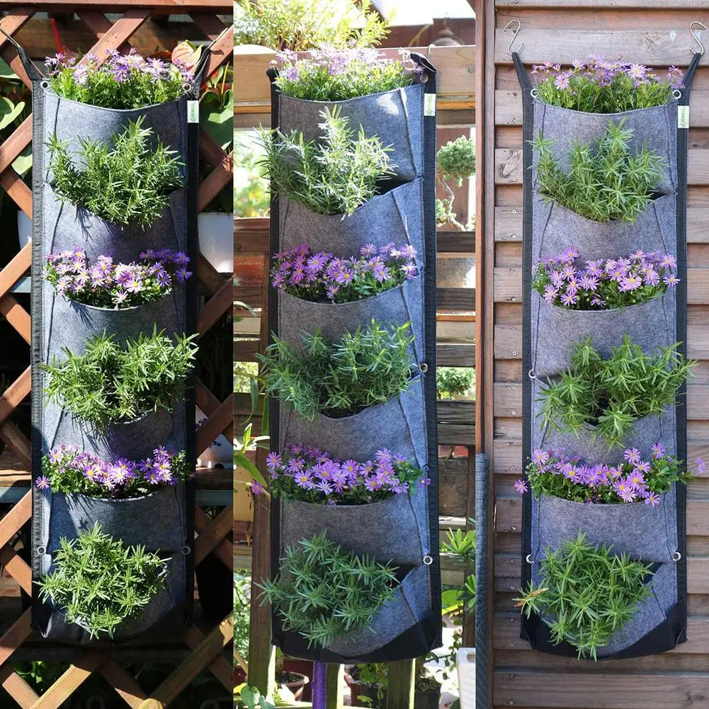 Plant Bag Nursery Pot Flower Pots Wall Hanging Felt Vertical Planter Grow Container Bags For Garden Green Field Garden Supplies
Plant Bag Nursery Pot Flower Pots Wall Hanging Felt Vertical Planter Grow Container Bags For Garden Green Field Garden Supplies