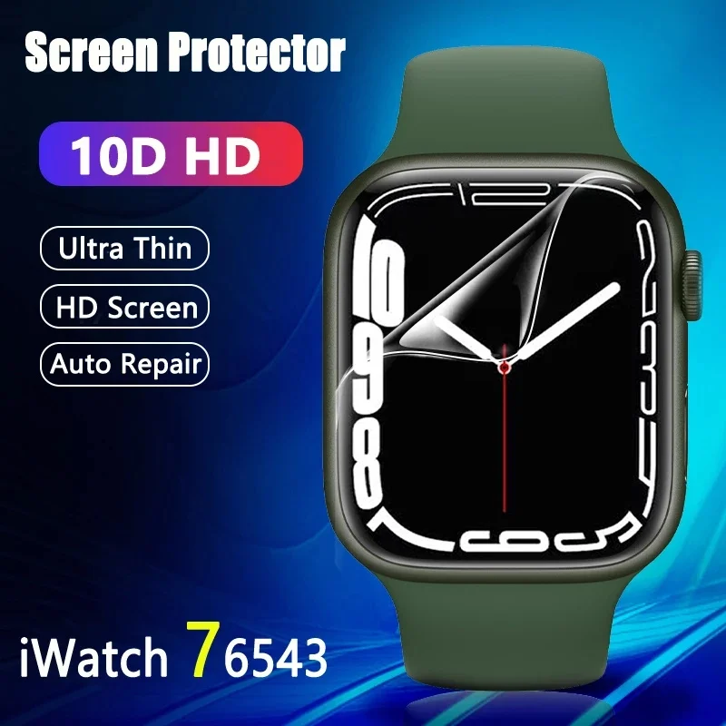 Soft Hydrogel Full Screen Protector Film For Apple Watch 7 6 SE 5 45MM 44MM 40MM Not Glass for iWatch 4 3 2 1 42MM 41MM 38MM
Soft Hydrogel Full Screen Protector Film For Apple Watch 7 6 SE 5 45MM 44MM 40MM Not Glass for iWatch 4 3 2 1 42MM 41MM 38MM