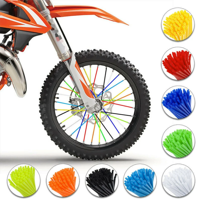 72Pcs Bike Spoke Skins Covers Decoration Motorcycle Scooter Dirt Bike Spoke Skins Covers Wraps Wheel Rim Guard Protector
72Pcs Bike Spoke Skins Covers Decoration Motorcycle Scooter Dirt Bike Spoke Skins Covers Wraps Wheel Rim Guard Protector