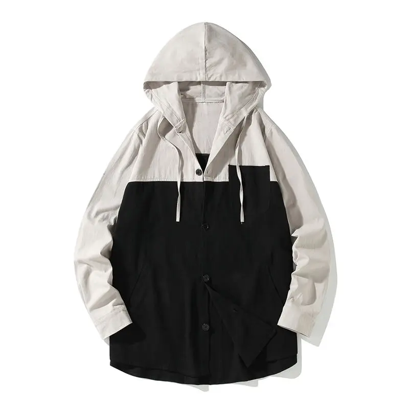 Spring Cotton Jacket Men's Fashion Hit Color Casual Hooded Jacket Men Streetwear Korean Loose Hip-hop Bomber Jacket Men M-5XL
Spring Cotton Jacket Men's Fashion Hit Color Casual Hooded Jacket Men Streetwear Korean Loose Hip-hop Bomber Jacket Men M-5XL