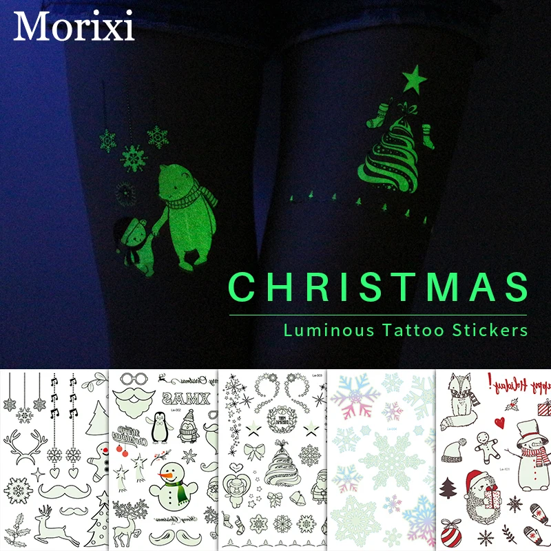 1PC Luminous tattoo sticker for body leg decoration kids party adhesive water transfer christmas temporary tattoo sticker RA060
1PC Luminous tattoo sticker for body leg decoration kids party adhesive water transfer christmas temporary tattoo sticker RA060