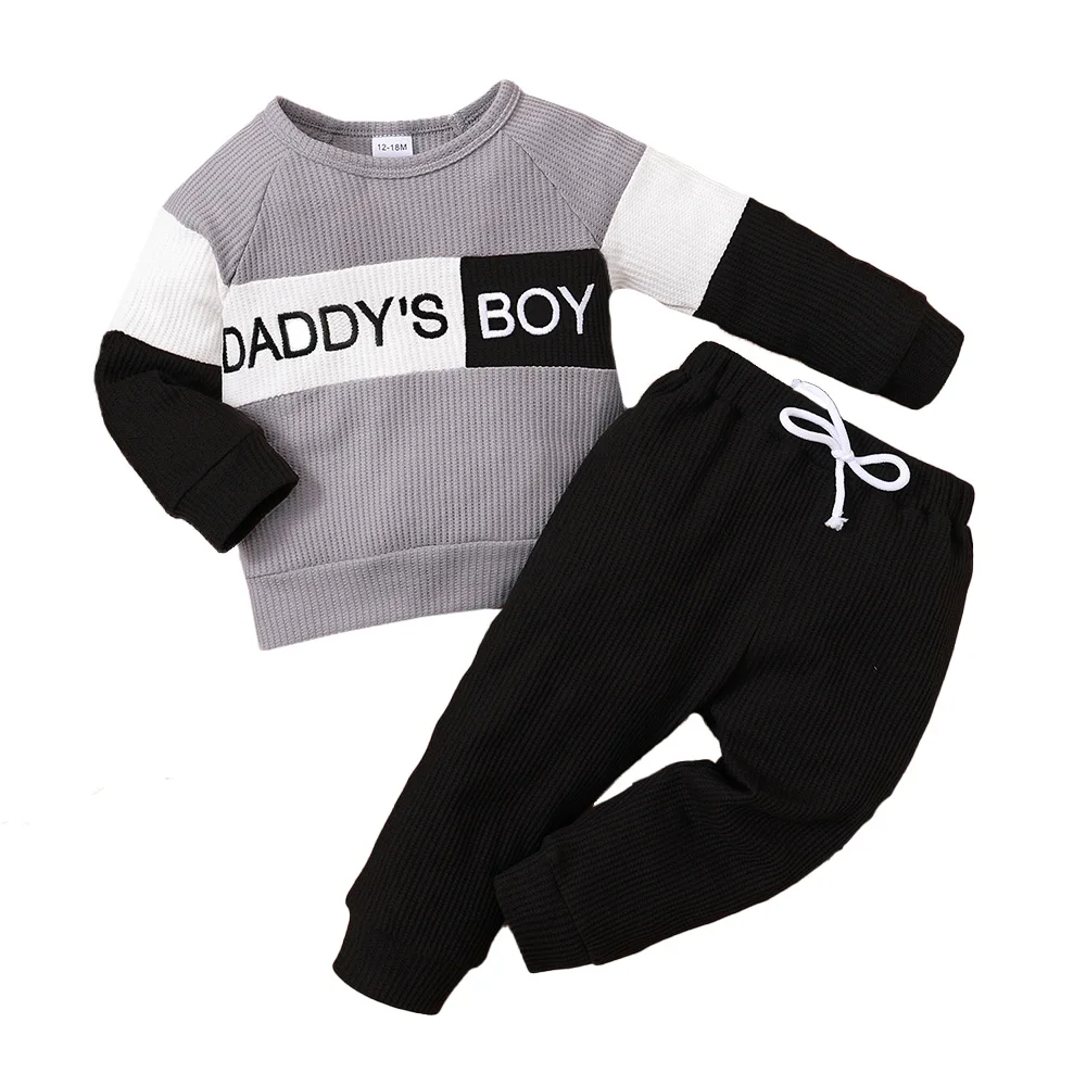 Newborn Baby Boys Casual Round Neck Tops Cotton Embroidered Elastic Waist Colorblock Pullover Long Sleeve Autumn Long Pant Set
Newborn Baby Boys Casual Round Neck Tops Cotton Embroidered Elastic Waist Colorblock Pullover Long Sleeve Autumn Long Pant Set