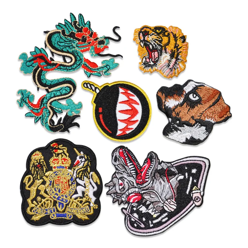 Tiger Embroidered Patches on Heat Transfer Appliques Patch Clothes DIY Dragon Badges Stickers for Backpack Printed Stripe Decal
Tiger Embroidered Patches on Heat Transfer Appliques Patch Clothes DIY Dragon Badges Stickers for Backpack Printed Stripe Decal