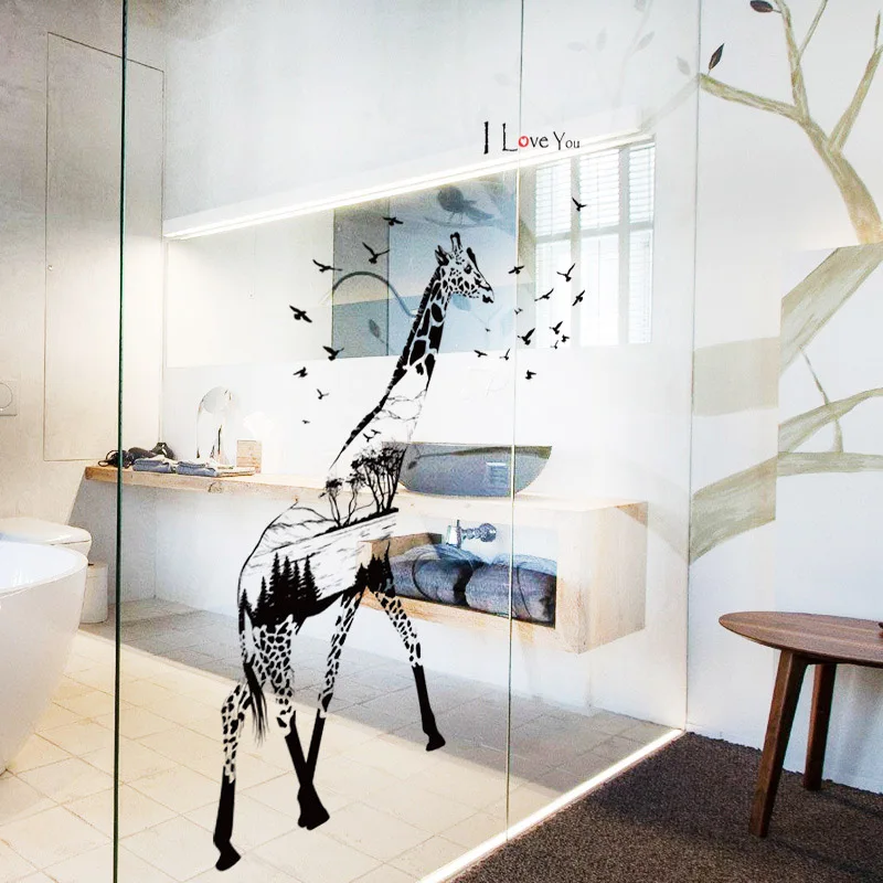 Large Giraffe Wall Sticker Removable Vinyl Wallpaper Wild Animals Bird Decals for Home Living Room Decoration Nordic Door Decor
Large Giraffe Wall Sticker Removable Vinyl Wallpaper Wild Animals Bird Decals for Home Living Room Decoration Nordic Door Decor