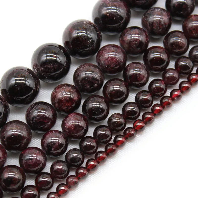 Natural Stone Dark Red Garnet Beads Round Loose Beads 4/6/8/10/12mm For Jewelry Making DIY Bracelet Necklace Accessories 15''
Natural Stone Dark Red Garnet Beads Round Loose Beads 4/6/8/10/12mm For Jewelry Making DIY Bracelet Necklace Accessories 15''