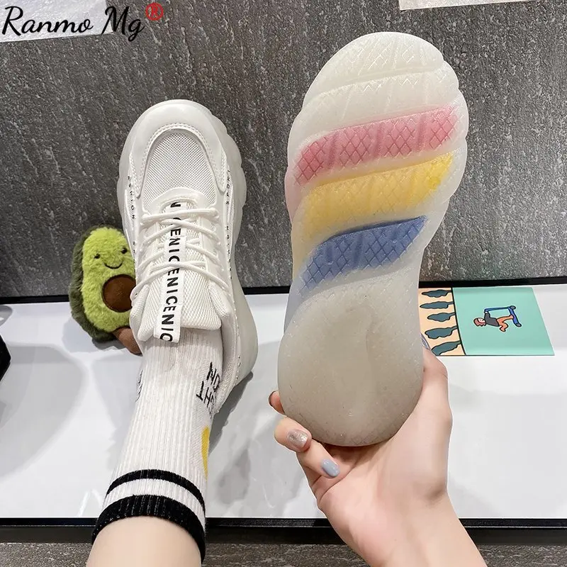 Women's Shoes Spring 2021 New Sneakers Women Breathable Leisure Chunky Women Shoes Tenis Feminino Rainbow Shoes Large Size 35-40
Women's Shoes Spring 2021 New Sneakers Women Breathable Leisure Chunky Women Shoes Tenis Feminino Rainbow Shoes Large Size 35-40