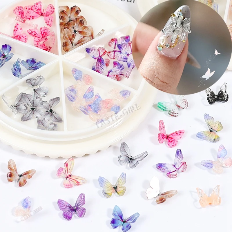 30 PCS/Wheel 3D Colorful Butterfly Charm Nail Art Rhinestones Decoration Pixie Ornaments DIY Manicure AB
30 PCS/Wheel 3D Colorful Butterfly Charm Nail Art Rhinestones Decoration Pixie Ornaments DIY Manicure AB