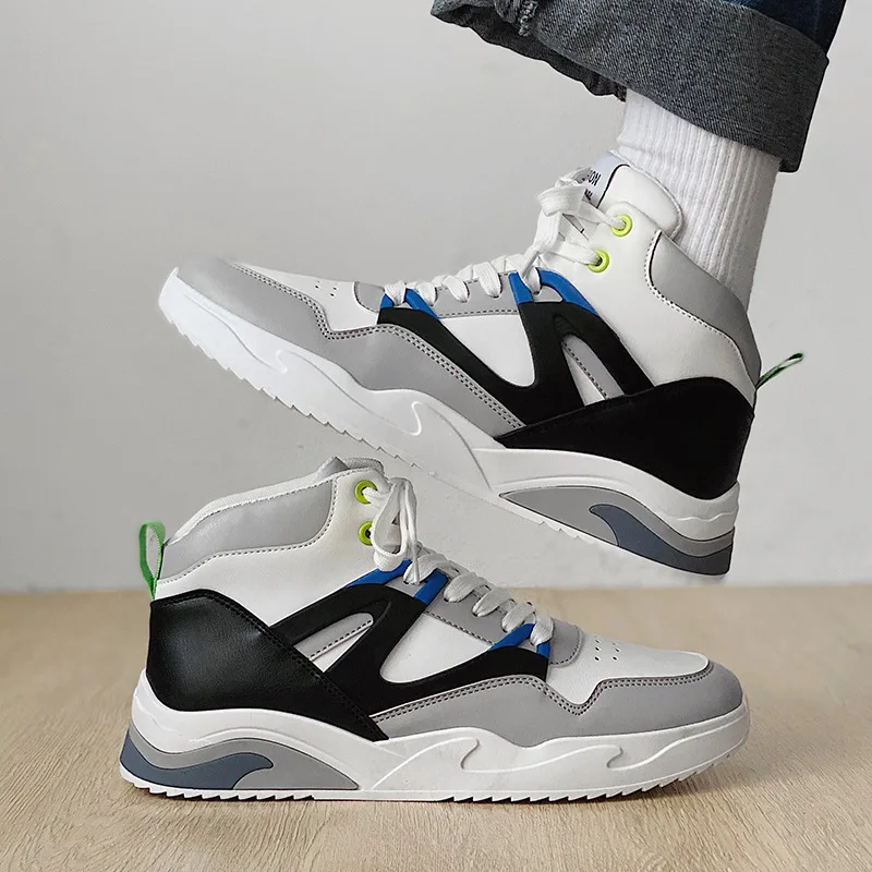 Men Autumn Winter Sneakers High-top Skateboard Shoes Men Outdoor Street Board Shoes Lace Up Casual Shoes Student Trainers
Men Autumn Winter Sneakers High-top Skateboard Shoes Men Outdoor Street Board Shoes Lace Up Casual Shoes Student Trainers