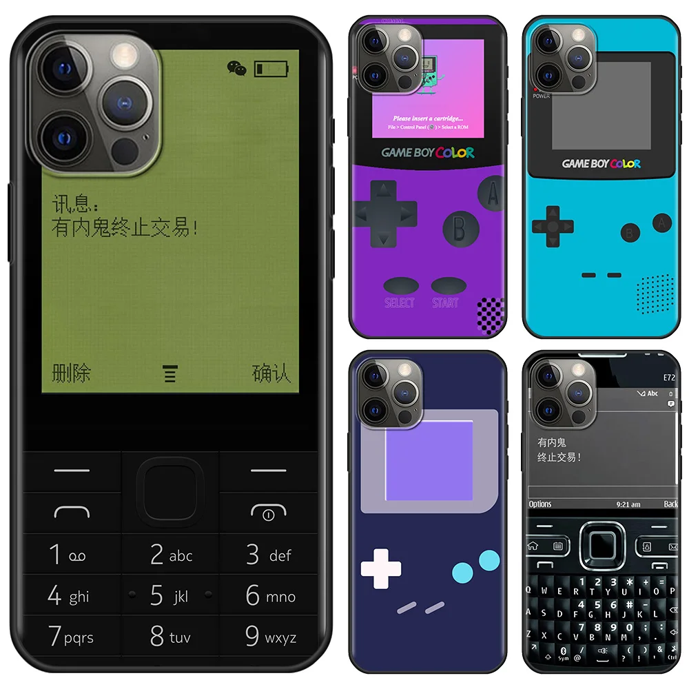 Display Retro Gameboy Phone Case For iPhone 11 13 12 Pro Max 13 12 mini XS XR X 8 7 6s 6 Plus 5 5S SE Silicone Funda Black Cover
Display Retro Gameboy Phone Case For iPhone 11 13 12 Pro Max 13 12 mini XS XR X 8 7 6s 6 Plus 5 5S SE Silicone Funda Black Cover
