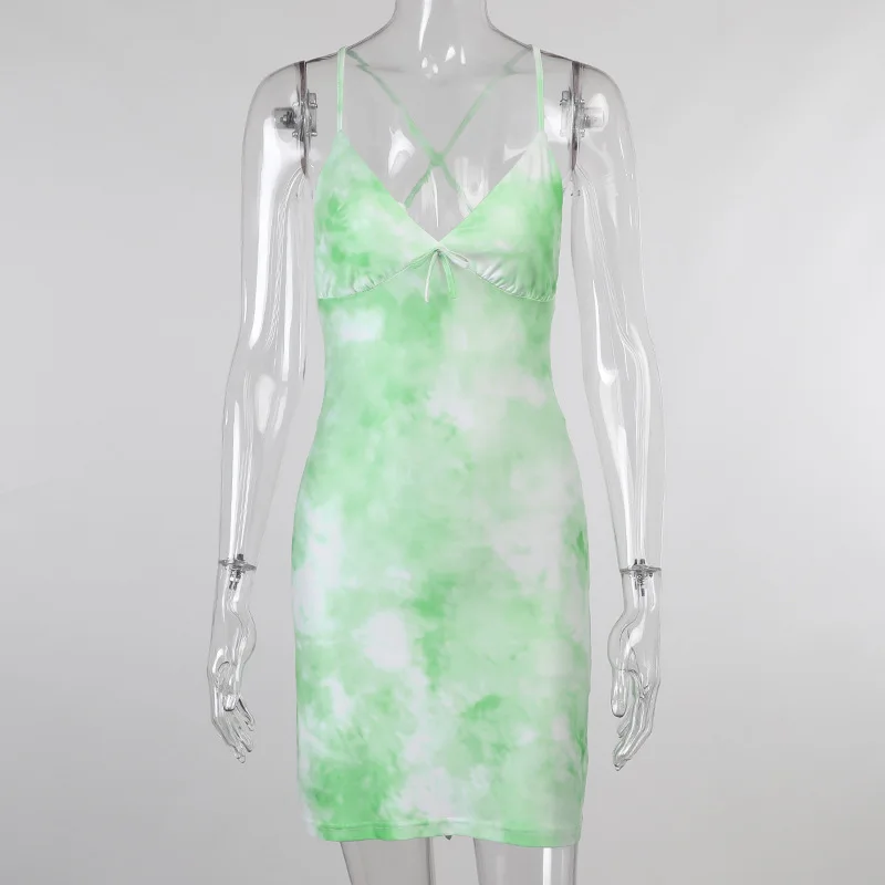 2021 New Women Summer Style Dress Women Arrivals Sexy Spaghetti Strap V Neck Tie-dye Night Club Party Dresses Vestidos
2021 New Women Summer Style Dress Women Arrivals Sexy Spaghetti Strap V Neck Tie-dye Night Club Party Dresses Vestidos
