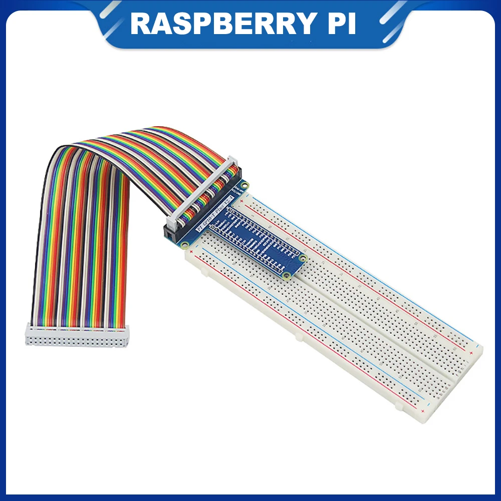 

ITINIT R66 Raspberry Pi 40 Pin GPIO Extension Board + MB-102 Breadboard PCB Bread Board + GPIO Cable Adapter For Arduino UNO