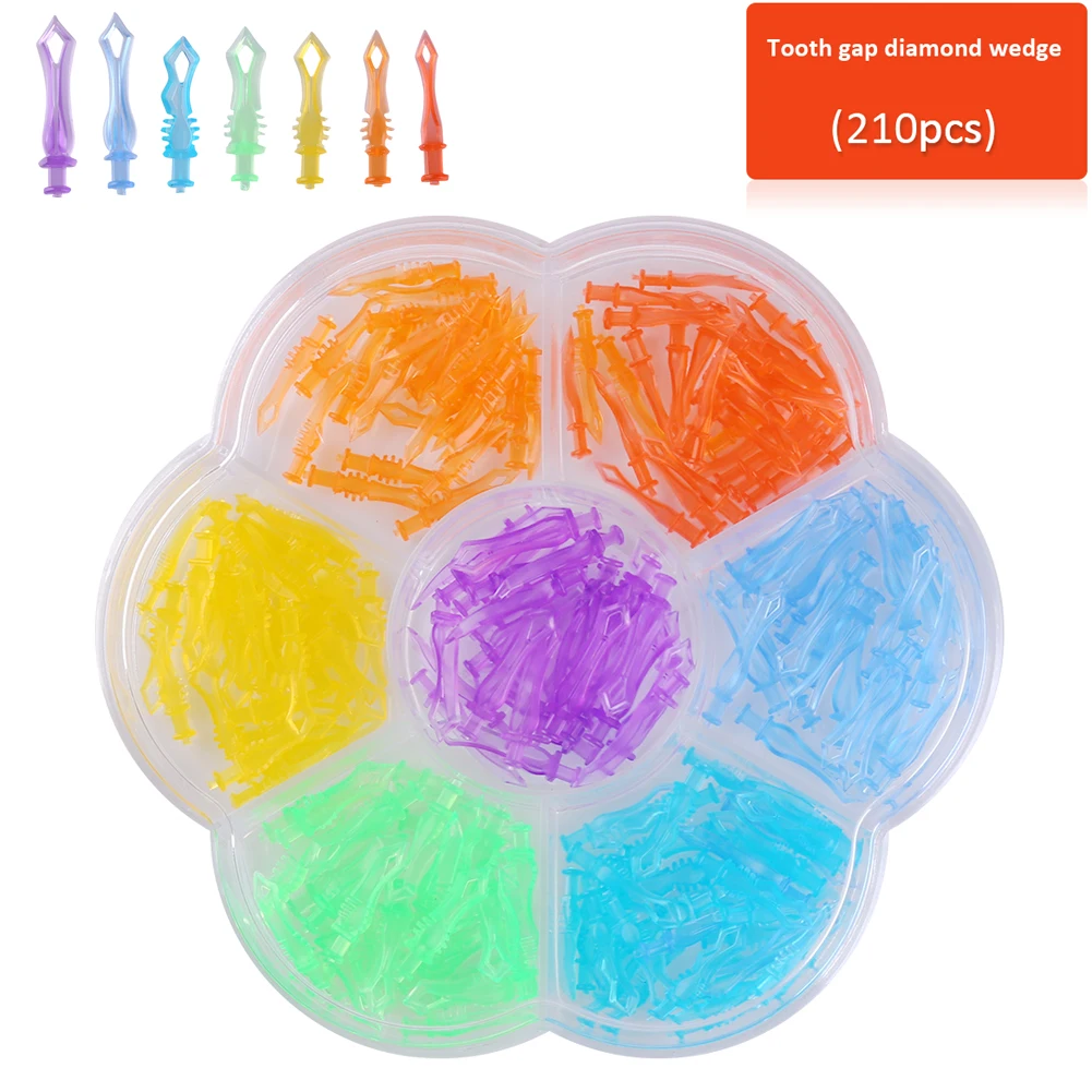 210 шт./кор. автоматический стоматологический Клин все 7 размеров зубной зазор алмазные клиновидные нетоксичные медицинские пластиковые сто...
210 шт./кор. автоматический стоматологический Клин все 7 размеров зубной зазор алмазные клиновидные нетоксичные медицинские пластиковые сто...