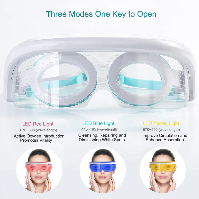 LED Beauty Eye Massager Spectrometer Hot Compress Eye Mask Photon Rejuvenation Eye Care Eye Massage Physiotherapy Instrument
LED Beauty Eye Massager Spectrometer Hot Compress Eye Mask Photon Rejuvenation Eye Care Eye Massage Physiotherapy Instrument