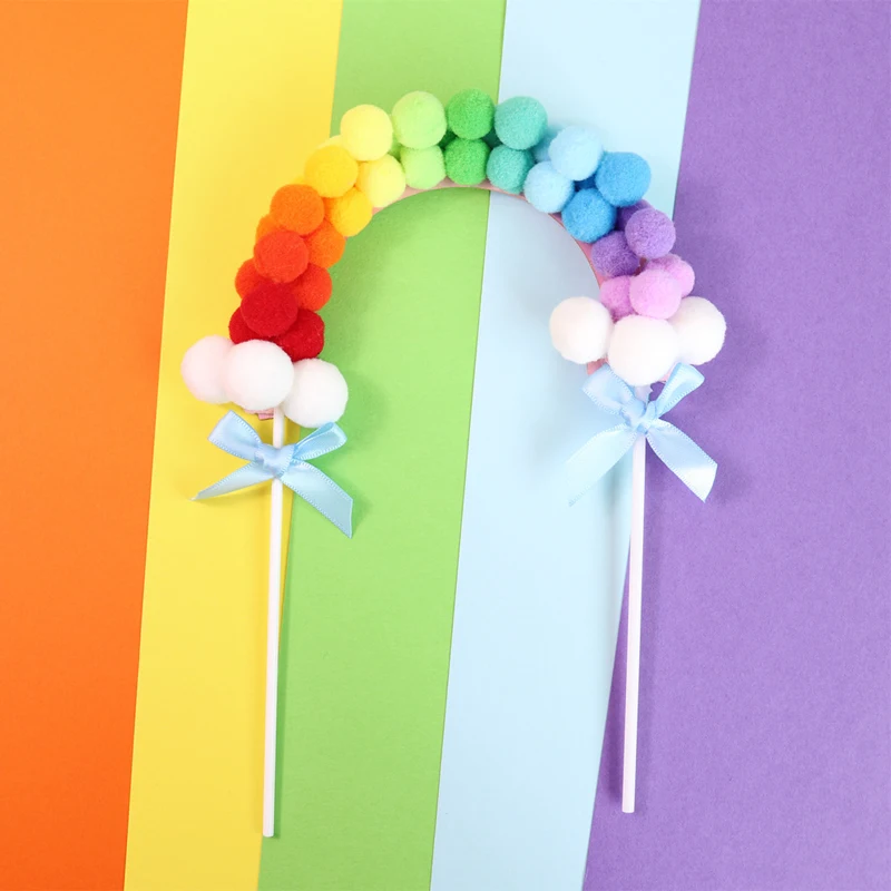 Rainbow Cake Topper Pink Blue Pompom Cloud Birthday Party Wedding Dessert Decorations Party Baby Shower Supplies Cake Flags
Rainbow Cake Topper Pink Blue Pompom Cloud Birthday Party Wedding Dessert Decorations Party Baby Shower Supplies Cake Flags