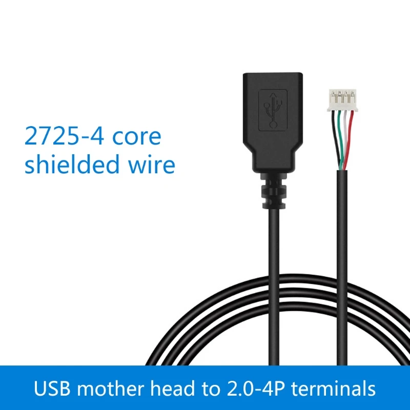 USB Female Single Head to 4 Pin Wire Data Extension Cable Cord Power Supply Adapter for PC Connecting
USB Female Single Head to 4 Pin Wire Data Extension Cable Cord Power Supply Adapter for PC Connecting