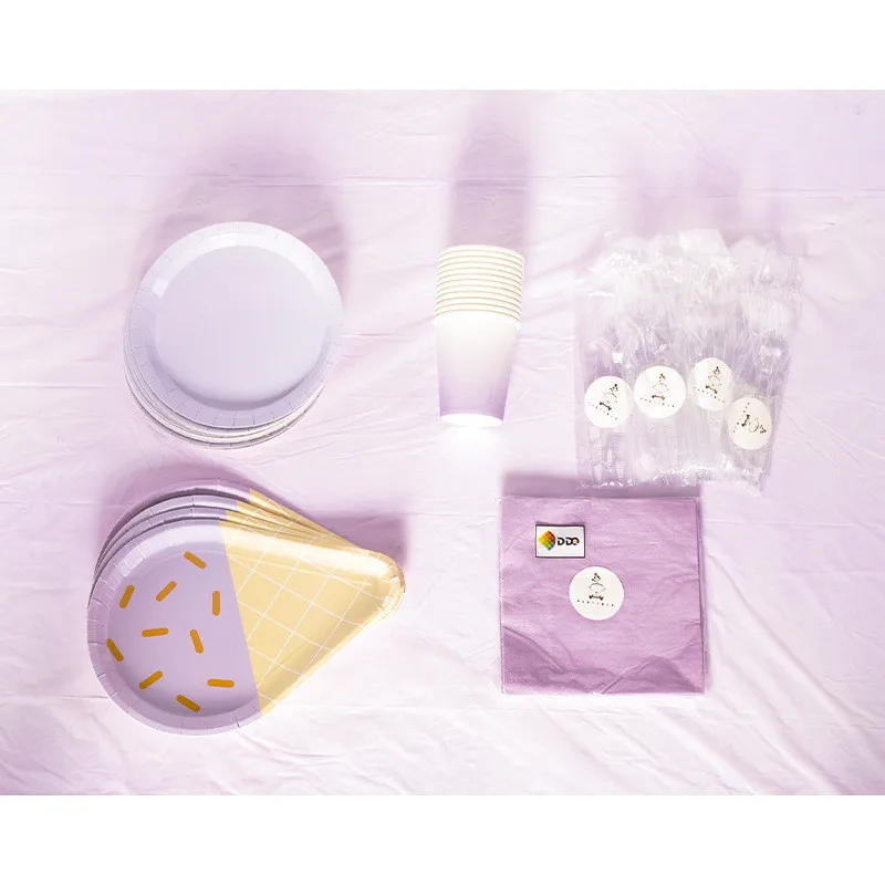 Colorful Ice Cream Party Disposable Tableware Paper Cups Plates Wedding Birthday Decoration Baby Shower Festival Party Supplies
Colorful Ice Cream Party Disposable Tableware Paper Cups Plates Wedding Birthday Decoration Baby Shower Festival Party Supplies
