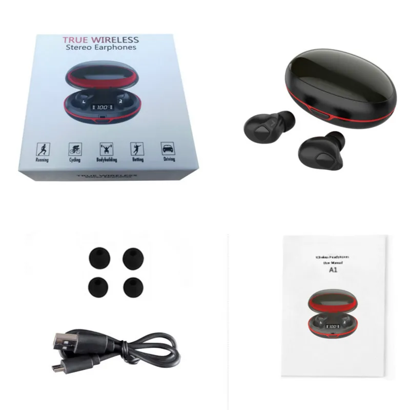TWS Bluetooth 5.0 Earphones LED Display Wireless Earbuds Waterproof Sports Earbuds for Iphone and Xiaomi
TWS Bluetooth 5.0 Earphones LED Display Wireless Earbuds Waterproof Sports Earbuds for Iphone and Xiaomi