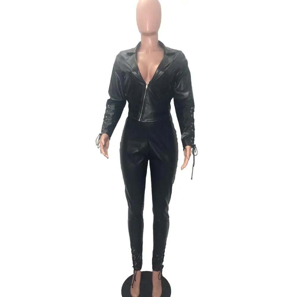 Echoine PU Leather Zipper Short Jacket and Grommet Lace Up PU Pants Set Two Piece Set Bandage Biker Bodycon Club Outfits Street
Echoine PU Leather Zipper Short Jacket and Grommet Lace Up PU Pants Set Two Piece Set Bandage Biker Bodycon Club Outfits Street