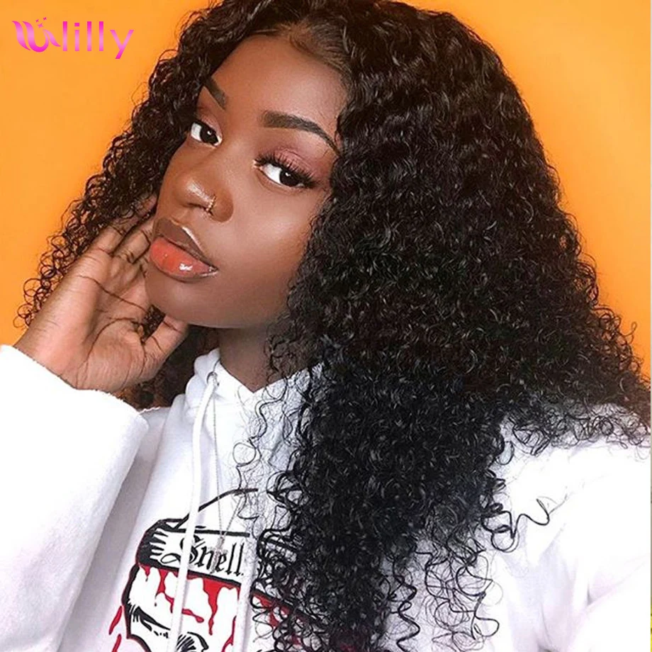 150/180 Density Kinky Curly Lace Front Human Hair Wigs with Baby Hair 13x4 Brazilian Remy Human Hair Wigs Front Lace For Women 
150/180 Density Kinky Curly Lace Front Human Hair Wigs with Baby Hair 13x4 Brazilian Remy Human Hair Wigs Front Lace For Women