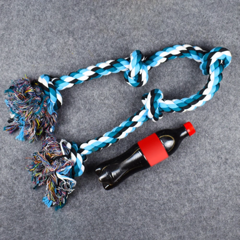 Teeth Cleaning Bite Resistant Cotton Rope Home Dog Chew Toy Playing Hand Knotted Soft Massage Pet Supplies Interactive Training 
Teeth Cleaning Bite Resistant Cotton Rope Home Dog Chew Toy Playing Hand Knotted Soft Massage Pet Supplies Interactive Training