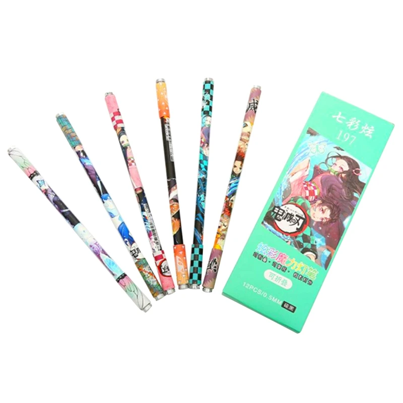 12 pcs/set Anime Demon Slayer Kimetsu No Yaiba 0.5mm Gel Pen Magnetic Splicable Luminescent Writing Tools Creative Stationery
12 pcs/set Anime Demon Slayer Kimetsu No Yaiba 0.5mm Gel Pen Magnetic Splicable Luminescent Writing Tools Creative Stationery
