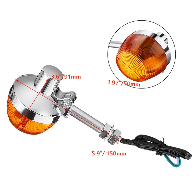 Metal Motorcycle 1 Pair Turn Signal Indicator Lamp Plastic Super Bright Long Lasting
Metal Motorcycle 1 Pair Turn Signal Indicator Lamp Plastic Super Bright Long Lasting