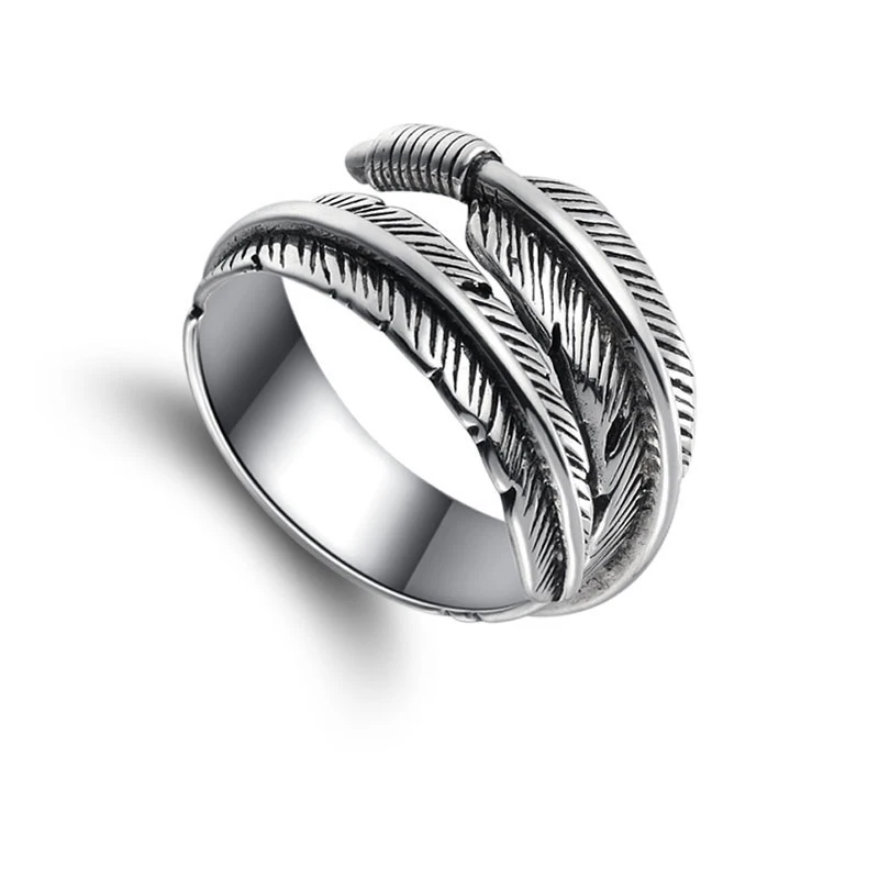 European and American fashion retro non-allergic personality feather arrow open ring men and women rings
European and American fashion retro non-allergic personality feather arrow open ring men and women rings