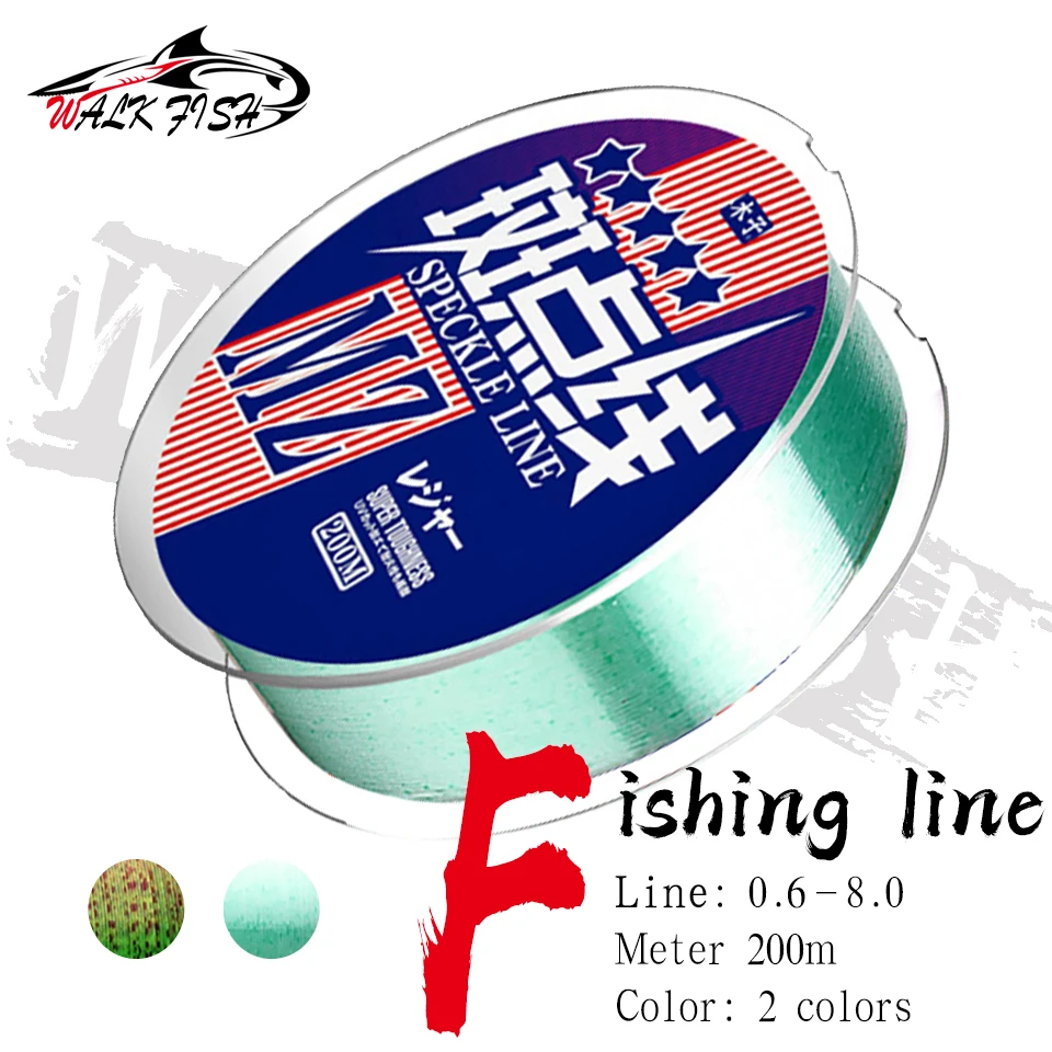 WALK FISH Carp Fishing Line Invisible Fishing Line 200M Thread Speckle Line Super Strong Nylon Fishing Line Spotted Fishing Line
WALK FISH Carp Fishing Line Invisible Fishing Line 200M Thread Speckle Line Super Strong Nylon Fishing Line Spotted Fishing Line
