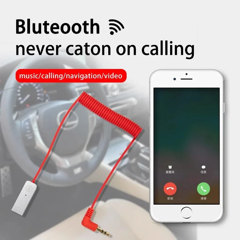 Mini 3.5MM Jack AUX Bluetooth-compatible Receiver Car Kit Audio MP3 Music USB Dongle Adapter Universal Car Stereo AUX Speaker
Mini 3.5MM Jack AUX Bluetooth-compatible Receiver Car Kit Audio MP3 Music USB Dongle Adapter Universal Car Stereo AUX Speaker