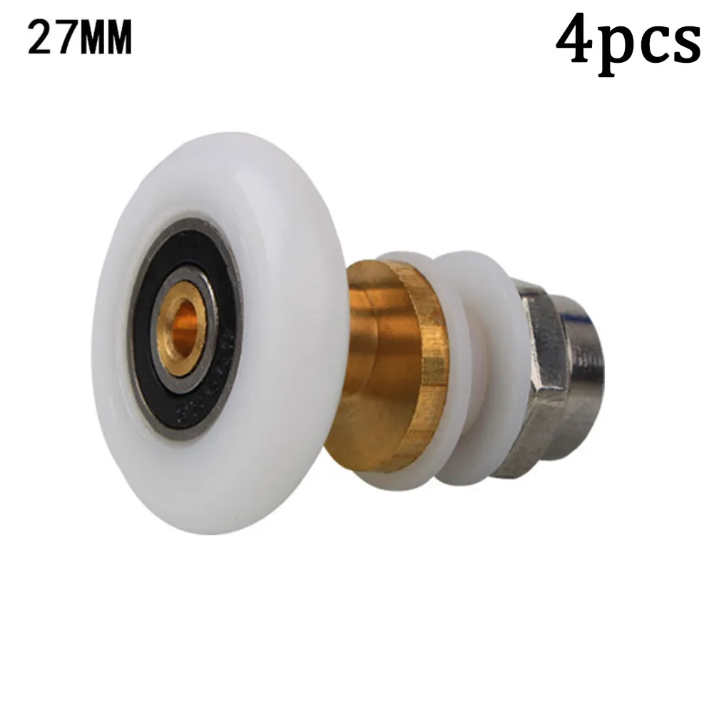 4pcs Shower Room Pulley Bathroom Sliding Glass Door Wheels Nylon Copper Roller Nylon Outer Wheel And Stainless Steel Screw Cap
4pcs Shower Room Pulley Bathroom Sliding Glass Door Wheels Nylon Copper Roller Nylon Outer Wheel And Stainless Steel Screw Cap