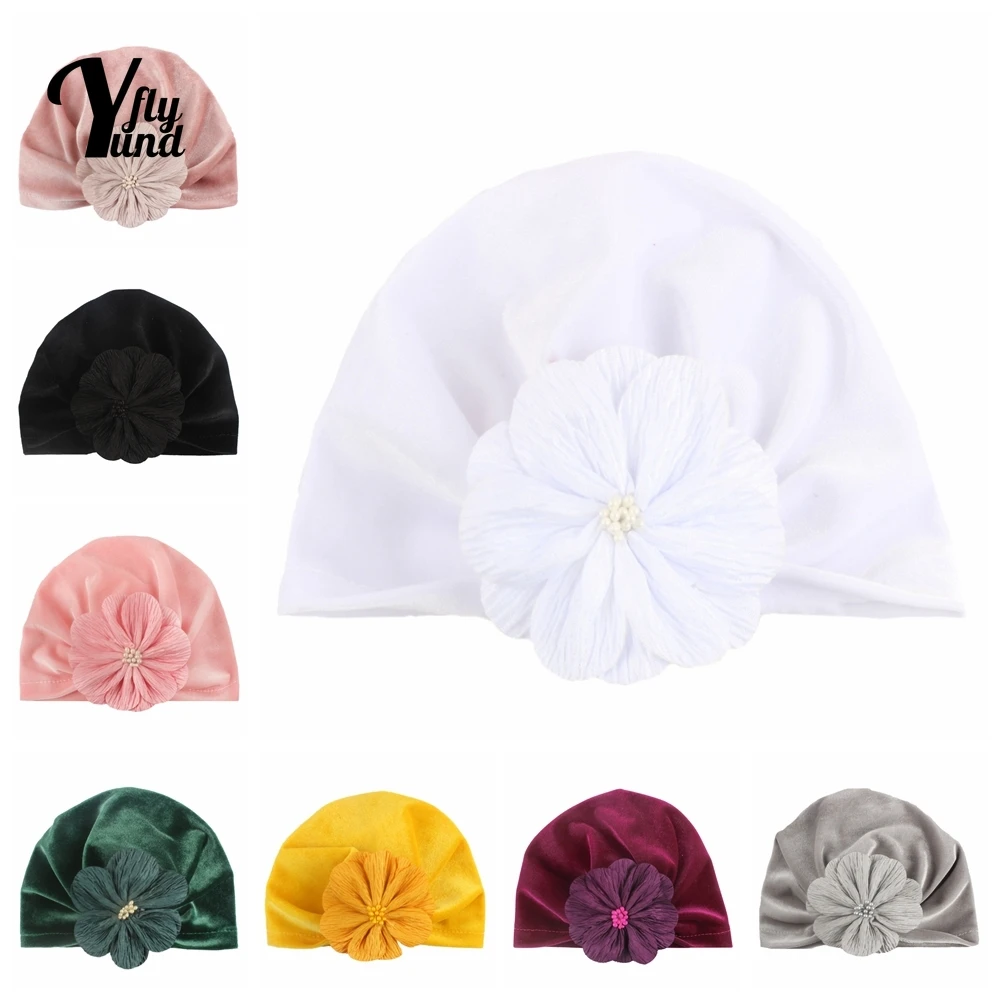 Yundfly High Quality Gold Velvet Infant Turban Hat Solid Color Artificial Flower Baby Caps Hair Accessories Clothing Decoration
Yundfly High Quality Gold Velvet Infant Turban Hat Solid Color Artificial Flower Baby Caps Hair Accessories Clothing Decoration