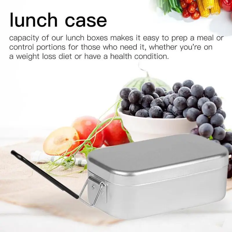 Portable OutdoorTravel Camping Aluminum Alloy Rectangular Lunch Box Outdoor Portable Salads Fruits Container Supplies Tools
Portable OutdoorTravel Camping Aluminum Alloy Rectangular Lunch Box Outdoor Portable Salads Fruits Container Supplies Tools