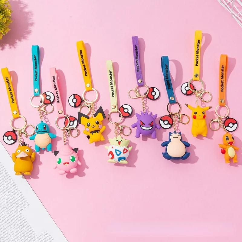 Pokémon Pikachu Squirtle Jigglypuff Bulbasaur Psyduck Charmander Gastly Snorlax Togepi Keychain Kawaii Surprise Gift Toy
Pokémon Pikachu Squirtle Jigglypuff Bulbasaur Psyduck Charmander Gastly Snorlax Togepi Keychain Kawaii Surprise Gift Toy