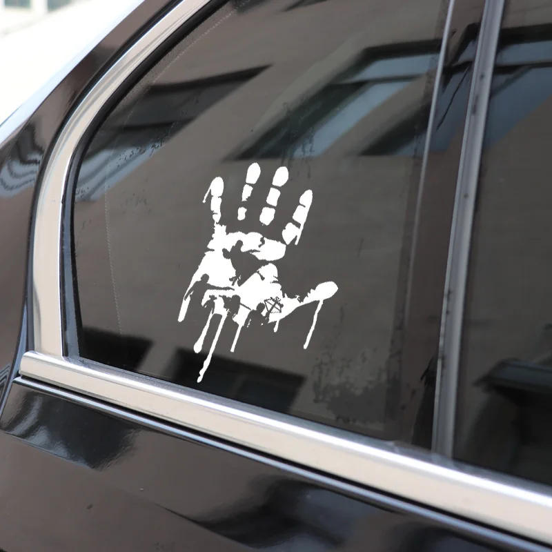 Car Stickers with Funny Hands and Red Blood Drops PVC Bumper Windows with Black/silver High Quality Graphics 12.3 X 18.3cm 
Car Stickers with Funny Hands and Red Blood Drops PVC Bumper Windows with Black/silver High Quality Graphics 12.3 X 18.3cm
